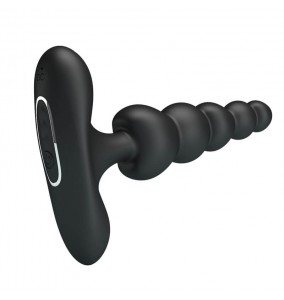 Pretty Love - Corban Vibrating Anal Bead Massager (Chargeable - Black)